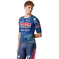 Castelli Aero Race 8s Soudal Quick-step 2026 Short Sleeve Jersey Bleu M Homme