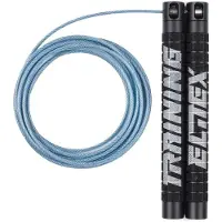 Elitex Training Corde à Sauter Pro Black Mate &amp; Blue Rope