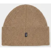 GOBI Cashmere Bonnet 'Ribbed Chunky Beanie' taupe