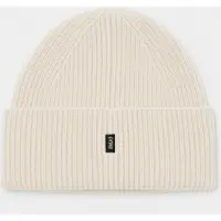 GOBI Cashmere Bonnet 'Ribbed Chunky Beanie' beige