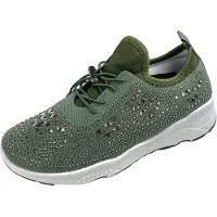 Kumixi Chaussure basse 'Sneaker' vert foncé