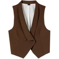 Oltre Gilet de costume marron