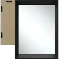 TecTake - Miroir mural Elina - Miroir de salle de bain - Miroir rectangulaire avec cadre en plastique solide - 40x60 cm - Miroir pour la salle de bain, le salon ou la chambre à coucher