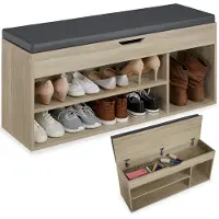 TecTake - Natalya banc à chaussures - Bois clair, chêne Sonoma - 403625