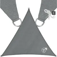 TecTake - Auvent triangulaire en polyéthylène, variante 2 360 x 360 x 360 cm SKU : 403885
