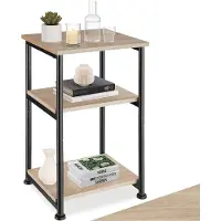 TecTake - Table d'appoint Memphis - industrielle - 34x30x59cm - brun clair - 404669