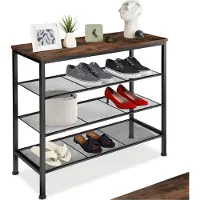 TecTake - Rangement pour chaussures Newport industrial dark - 404293