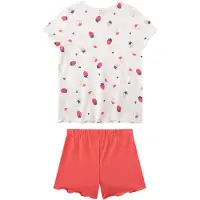 Sanetta Pyjama pétrole / rose / framboise / blanc