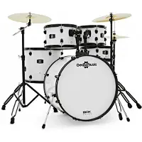 Gear4Music BDK-22 Expanded Rock Drum Kit by Silver Sparkle