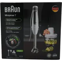 Braun MultiQuick 7 MQ7035IWH 0,6 L Mélangeur par immersion 1000 W Acier inoxydable, Blanc
