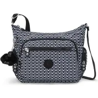 Kipling Sac à bandoulière 'Gabbie' noir / blanc