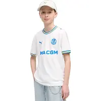 Puma Maillot de Football - Marseille Homes 26/27 - White/Te - - 14 ans (164) - Maillot de Football