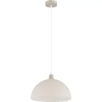 Globo Lampe pendante simple Selma brun sable