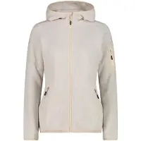 CMP Polaire à capuche épaisse en maille chinée femme Knit-Tech