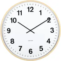 Karlsson - Horloge murale Esencia Classic XL - Marron clair - Ø 60 cm