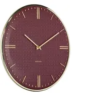 Karlsson - Horloge murale Riqueza - Bordeaux - Ø35 cm