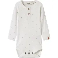 Lil´ Atelier Barboteuse / body 'NBMGAGO' gris / blanc