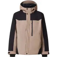 Oakley - Veste de ski chaude - 10K Insulated Color Block Pebble pour Homme - Taille M - Beige