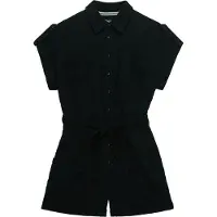 Superdry Belted Utility Playsuit Short Sleeve Romper Noir S Femme