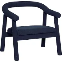 Hubsch Fauteuil Ouli bleu foncé
