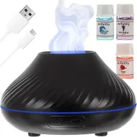 Ruhhy Diffuseur d'arômes 7 LED, 130 ml