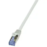 Logilink PrimeLine - Cordon de raccordement - RJ-45 (M) pour RJ-45 (M) - 10 m - SFTP, PiMF - CAT 7 - sans halogène, moulé, sans crochet - gris