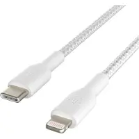 Belkin Câble USB-C vers Lightning 1 m Blanc Nylon