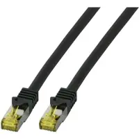 EFB Elektronik MK7001.10B RJ45 Patchkabel S/FTP,Cat.6A,LSZH,Cat.7 Rohk.,10m,sw