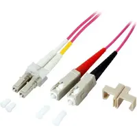PROCABLE Duplex Patchkabel LC-SC 50/125 OM4 LSZH 2mm 1.0m violett