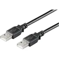 Microconnect Usb2.0 A-A 1M M-M, Noir