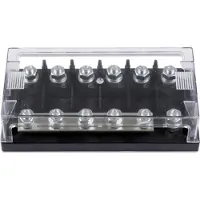 Victron Energy 6-way Mega-fuse Holder Argenté