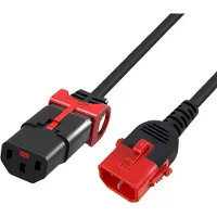 ACT Ak5505 C13 Iec Lock+-c14 Iec Lock Dual Pc3605 Power Cord 3 M Rouge One Size / EU Plug 220V