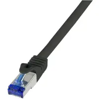 Logilink Professional C6A033S câble patch Ultraflex, cat.6A, S/FTP, 1,0 m, noir