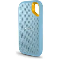 SanDisk Extreme Portable V2 - SSD - crypté - 2 To - externe (portable) - USB 3.2 Gen 2 (connecteur USB-C) - AES 256 bits - bleu ciel