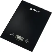 Alpina Échelle de cuisine 5kg, Balance, Noir