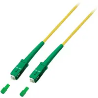 Efbe-Schott Câble de raccordement fibre optique Simplex SC/APC-SC/APC -- G657.A2 20 m 3,0 mm Jaune 9/125 µm