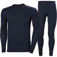Helly Hansen Comfort Light Set Long Sleeve Base Layer Set Bleu S Homme
