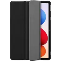 Just in Case Smart Tri-Fold PU-Leder Book Hülle Schwarz Xiaomi Redmi Pad 2 Pro (Xiaomi Redmi Pad 2 Pro), Étui pour tablette, Noir