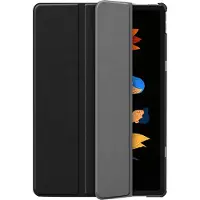 Cazy Housse pour Tablette compatible avec Lenovo Idea Tab Plus - Étui TriFold Bookcase - Noir