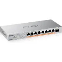Zyxel XMG-108 8 Ports 2,5G + 1 SFP+, 8 ports 100W total PoE++ Desktop MultiGig unmanaged Switch