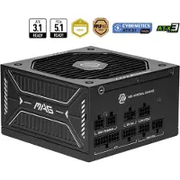 MSI Mag A750gls Pcie 5.0 750w 80 Plus Gold Modular Power Supply Argenté One Size / EU Plug 220V