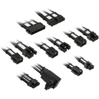 Kolink PSU kabeļu pagarinātāji Core Pro Braided Cable Extension Kit 12V-2x6 Type 2 - Jet Black/ White