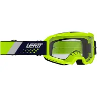 Leatt Lunettes Vizion 2.5, couleur vert citron, verres transparents, transmission de lumière visible (VLT) de 90%