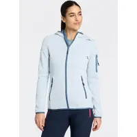 CMP Polaire à capuche épaisse en maille chinée femme Knit-Tech
