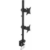 Techly Montage sur bureau pour 2 moniteurs - - Noir - Taille d'écran 13"-27"