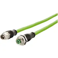 METZ CONNECT 142M2X12100 - 10 m - Cat6a - M12 - M12 - Grün