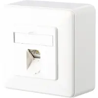 METZ CONNECT E-DAT C6 8(8) AP - Prise murale - RJ-45 - Pure White