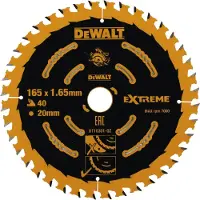 DeWalt Lame de scie circulaire 165/20mm 40WZ - DT10301-QZ