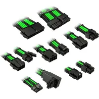 Kolink PSU kabeļu pagarinātāji Core Pro Braided Cable Extension Kit 12V-2x6 Type 1 - Venom Green