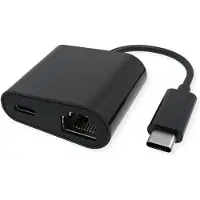 Value USB 3.2 Gen 2 Typ C zu Gigabit Ethernet Konverter + 1x PD Port, 100W (12.99.1118)